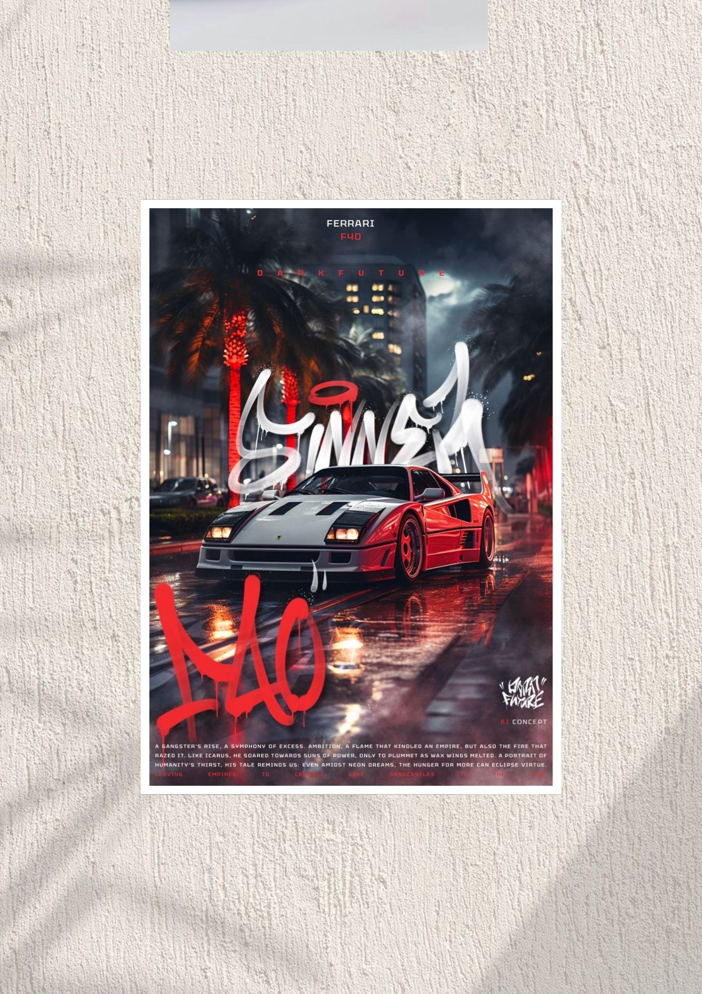 Ferrari F40 |  White