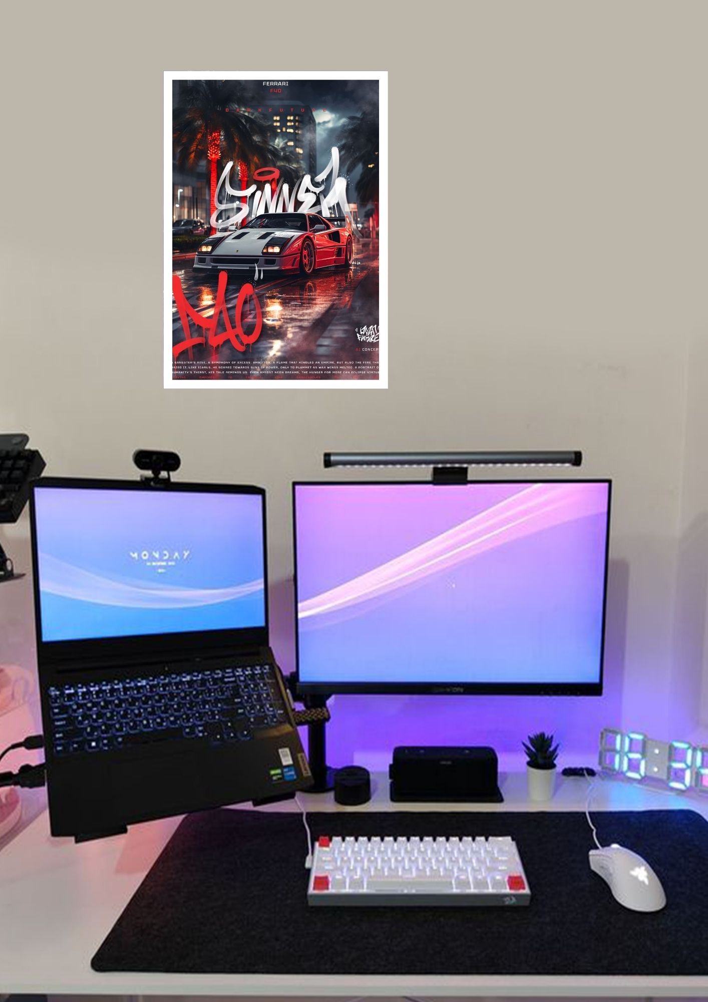 Ferrari F40 |  White - Alternative View 1