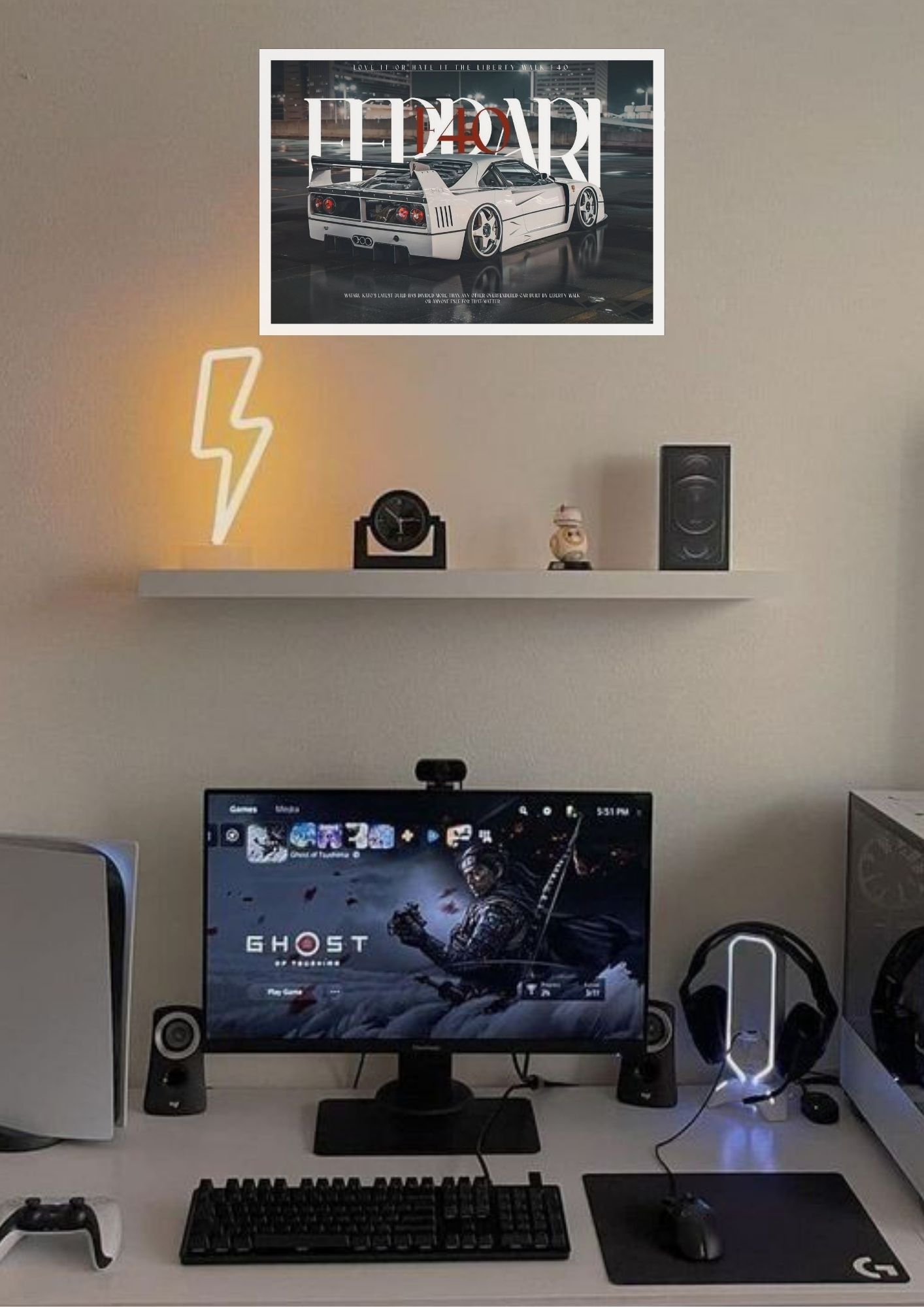 Ferrari F40 | White - Alternative View 1