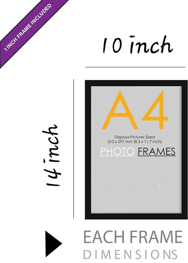 A4 size photo frames | Set of 3 - A4 Frame - Alternative View 1